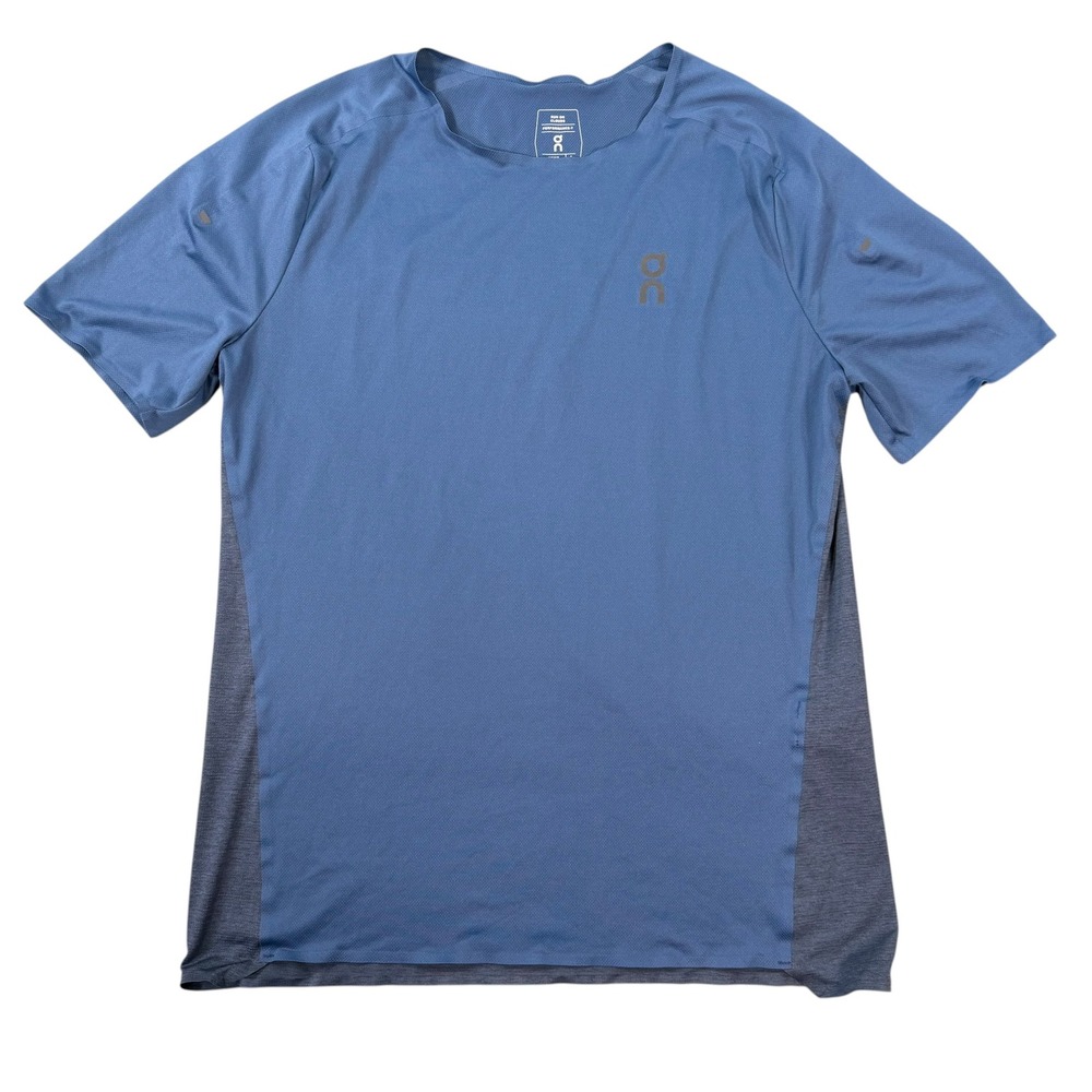 On Running Men's Performance T-Shirt Denim Navy Short Sleeve Size S